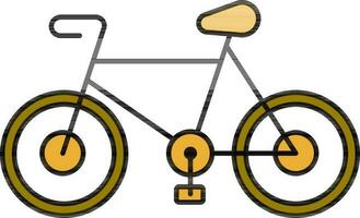 ciclo o bicicleta icono en plano estilo. vector