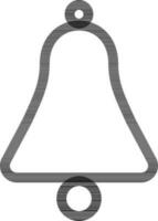 Flat style Bell icon in line art. vector