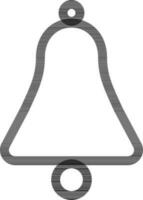 Flat style Bell icon in line art. vector