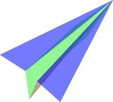 Flat style cursor in blue and green color. vector