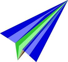 Flat style cursor in blue and green color. vector