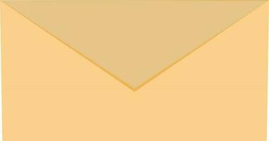 Yellow color mail icon in flat style. vector