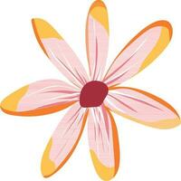 Abstract flower on white background. vector