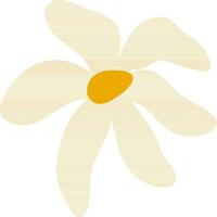 Flower on white background. vector