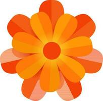 Abstract flower on white background. vector