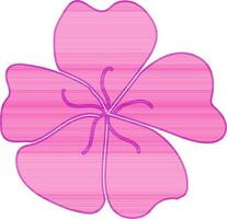 Beautiful Flower design in pink color. vector