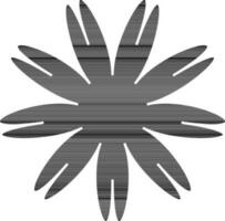 Flat style icon of Beautiful Flower. vector