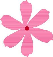 Isolated icon of flower in pink color. vector