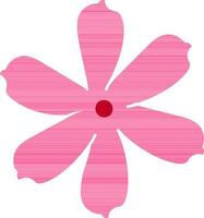 Isolated icon of flower in pink color. vector