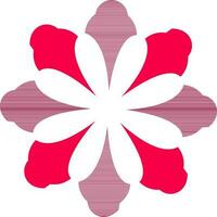 Isolated design of creative flower. vector