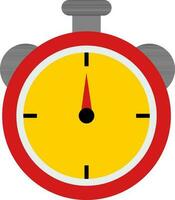 Flat illustration of a stop watch. vector
