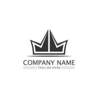 Crown Logo king logo queen logo, princess, Template vector icon illustration design imperial, royal, and  succes logo business