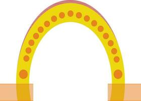 Flat style hoefijzer icon. vector