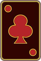 Illustration of a ace in playing card. vector