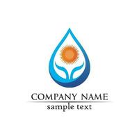 water drop Logo Template vector illustration design