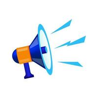 Megaphone, loudspeaker on a white background. Icon, vector