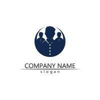 people Community,care group network and social icon design logo and template vector