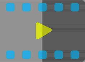 Film video play button. vector