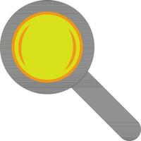 Black and green magnifying glass. vector