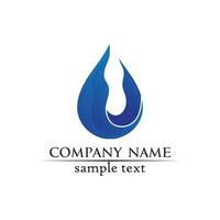 water drop Logo Template vector illustration design