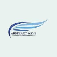 Water wave icon vector