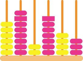 Flat style abacus icon. vector