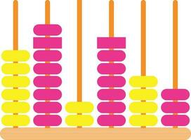 Flat style abacus icon. vector