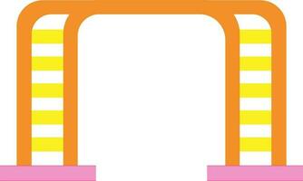 Climbing playground icon. vector