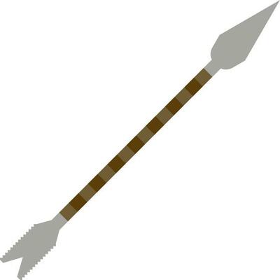 Gray and brown stylish bow arrow.