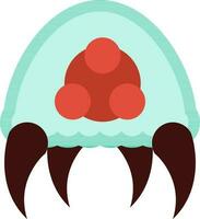 Jellyfish icon or symbol. vector