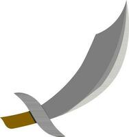 Sword in gray color. vector