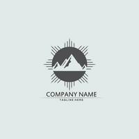 Mountain icon Logo vector