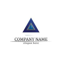 triangle pyramid logo design and vector symbol egyptian and logo business