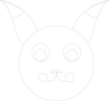 Video game icon in stroke style for playing concept. vector