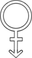 Transgender sign or symbol. vector