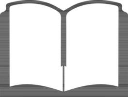 Flat illustration of an open book. vector