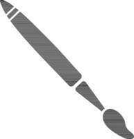 Flat illustration of a paint brush. vector