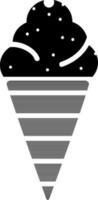 Vector ice cream sign or symbol in flat style.