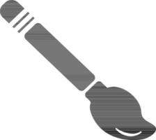 Flat illustration of a paint brush. vector