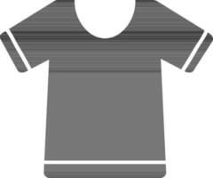 Flat illustration of a t shirt. vector