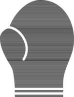 Flat illustration of a boxing glove. vector
