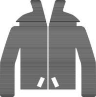 Flat illustration of a jacket. vector