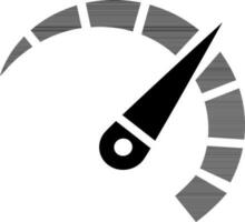 Vector speed meter icon.