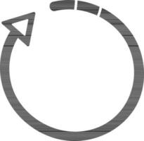 Vector illustration of circular loop.