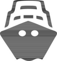 Ship boat in flat style illustration. vector