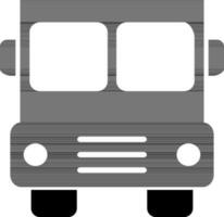 Bus in flat illustration. vector