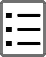 plano estilo icono de un documento. vector