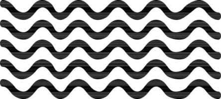Flat illustration of waves. vector