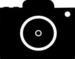 Flat style icon of a camera. vector