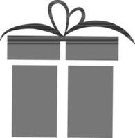 Gift box icon or symbol in flat style. vector